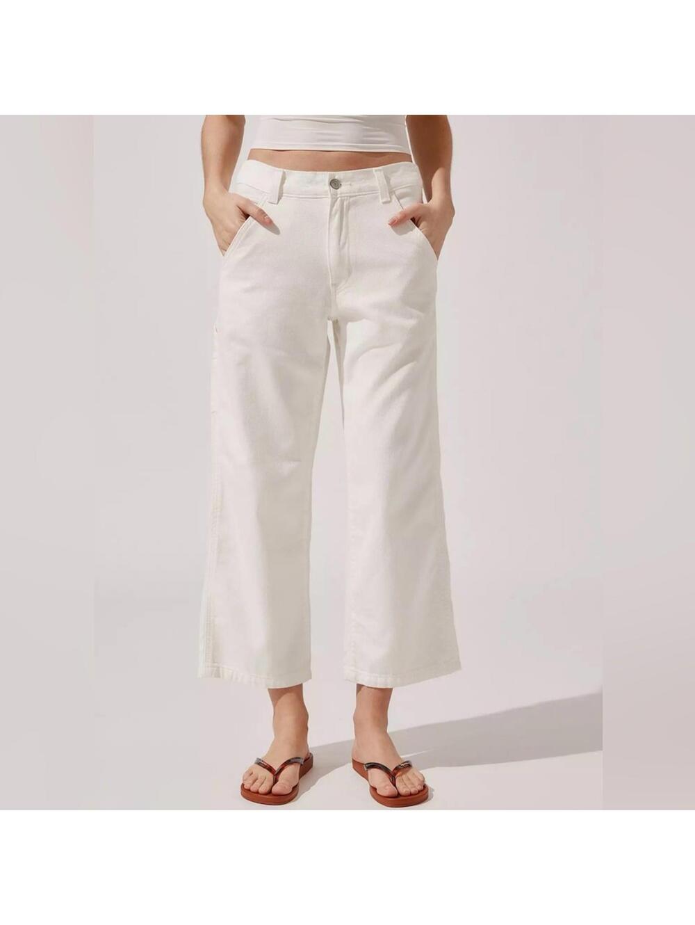 Levi's Premium Baggy Carpenter Featherweight Jeans NWT 25x31 White - Picture 3 of 6